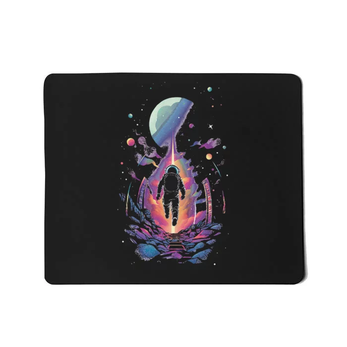 Cool Spaceman Scifi Astronaut Space Mousepad