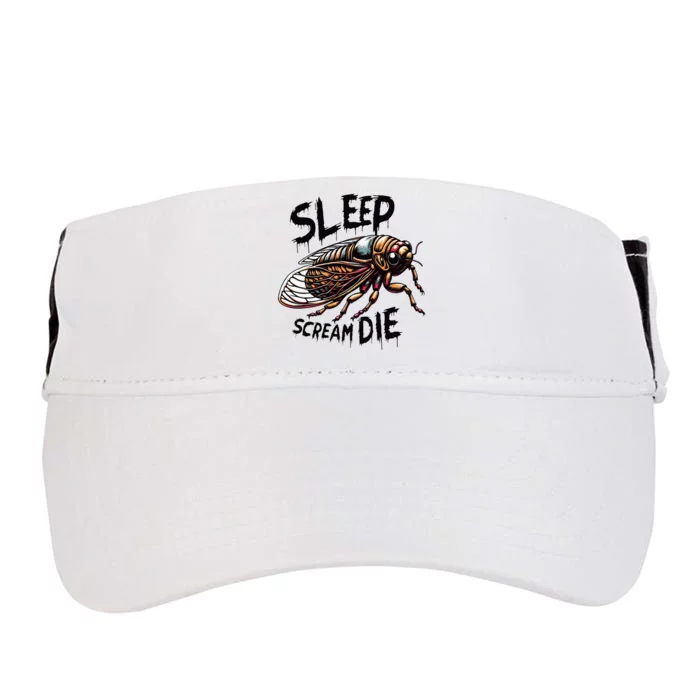 Cicada Sleep Scream Die Incect Bug Lover Entomologist Adult Drive Performance Visor