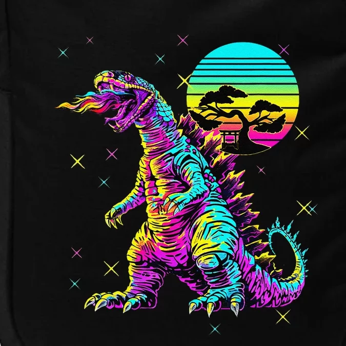 Cool Streetwear Synthwave 80s 90s Retro Anime Snakezilla Impact Tech Backpack