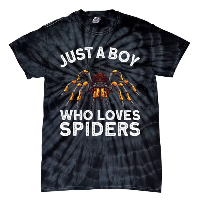 Cute Spider Spider Web Tarantula Arachnid Tie-Dye T-Shirt