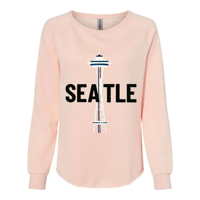 Cool Seattle Space Needle Traveler Souvenir Washington Womens California Wash Sweatshirt