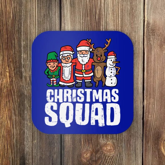 Christmas Squad Santa Xmas Family Boys Girls Cute Gift Coaster