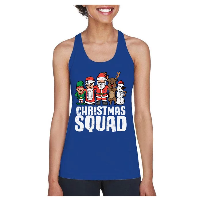 Christmas Squad Santa Xmas Family Boys Girls Cute Gift Women's Racerback Tank