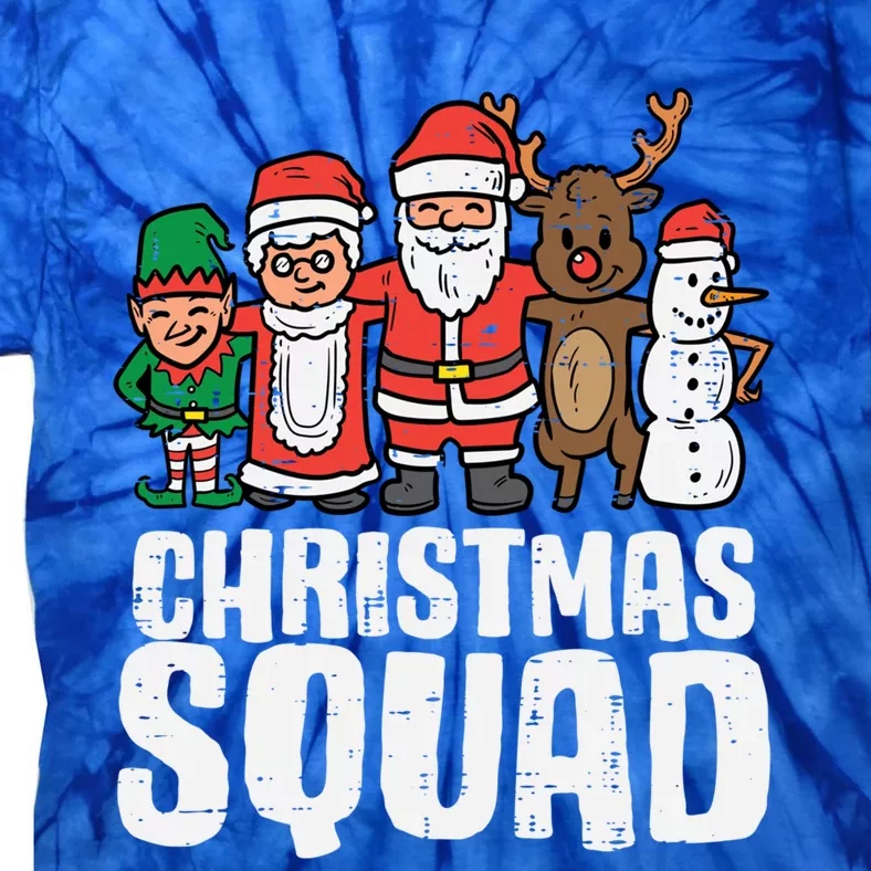 Christmas Squad Santa Xmas Family Boys Girls Cute Gift Tie-Dye T-Shirt