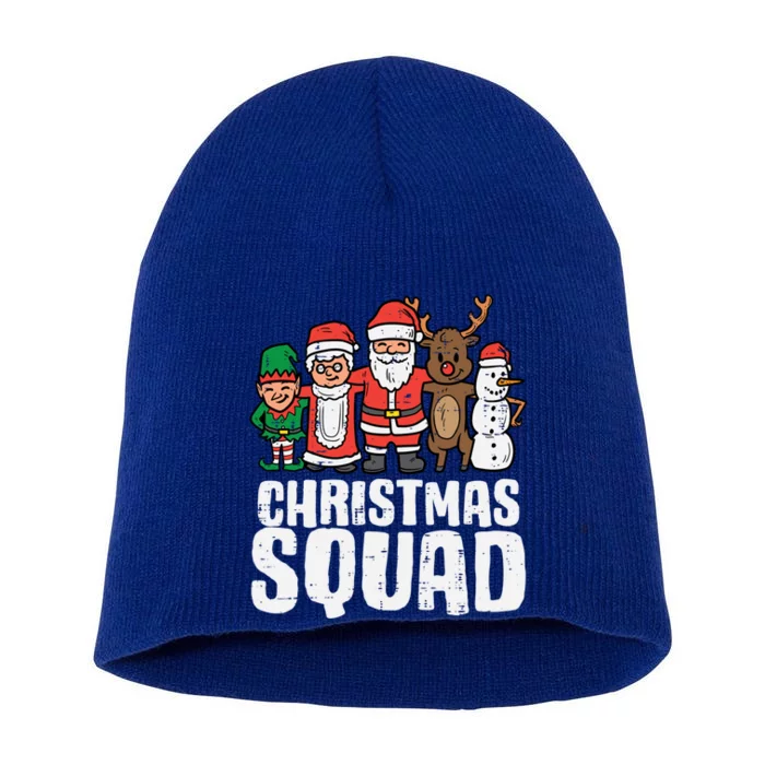 Christmas Squad Santa Xmas Family Boys Girls Cute Gift Short Acrylic Beanie