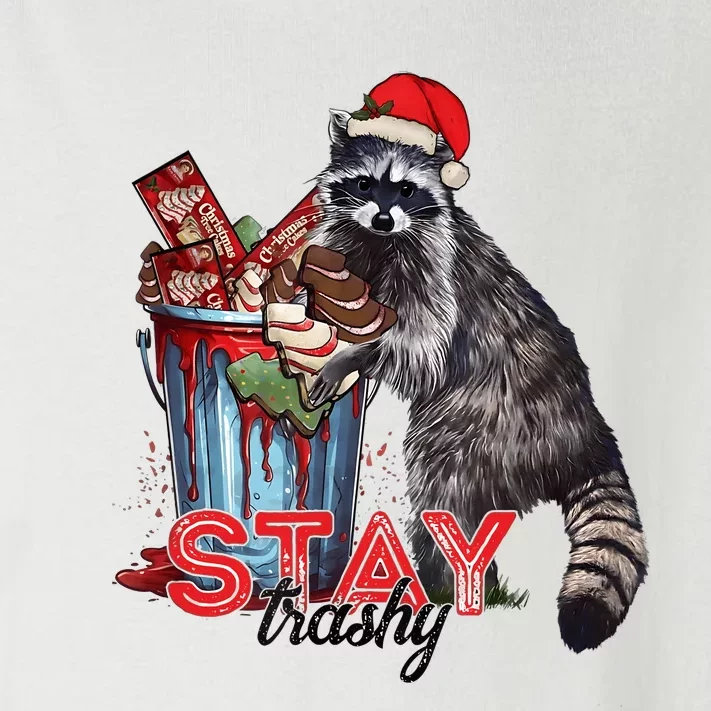 Christmas Snack Stay Funny Trashy Raccoon Opossums Santa Hat Toddler Long Sleeve Shirt