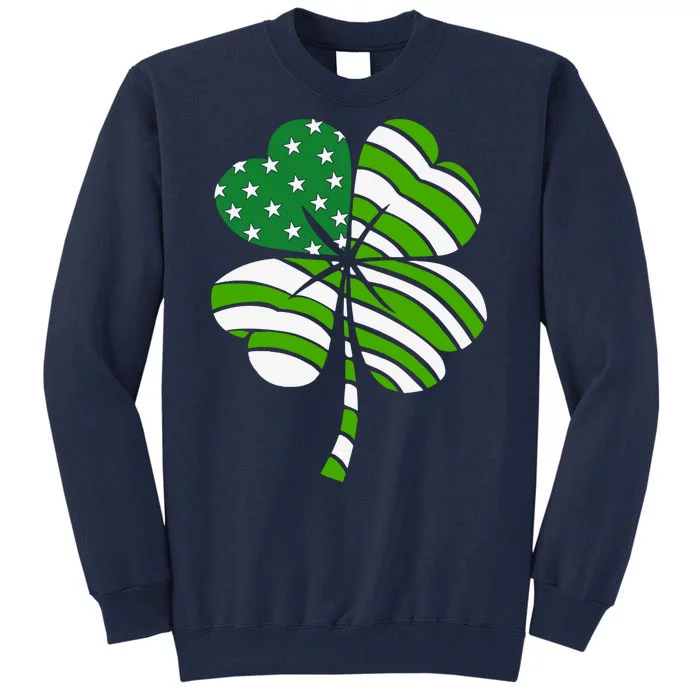 Clover Star St Patrick's Day Festive Holiday Tall Sweatshirt