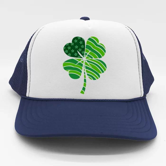 Clover Star St Patrick's Day Festive Holiday Trucker Hat