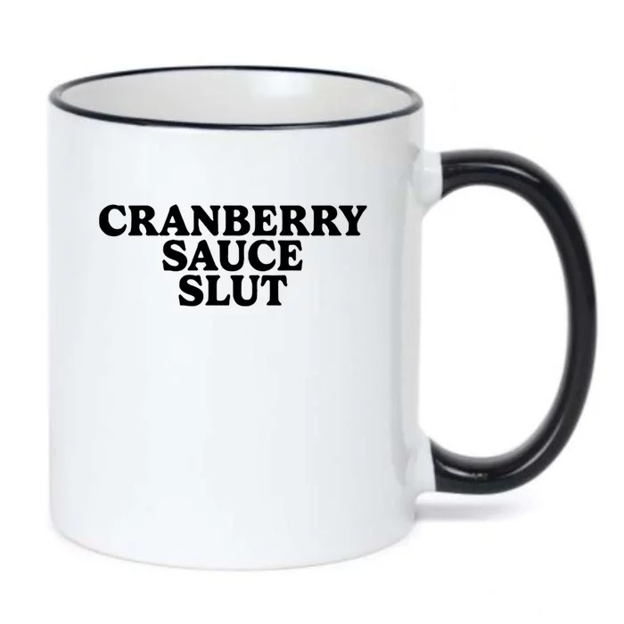 Cranberry Sauce Slut Black Color Changing Mug