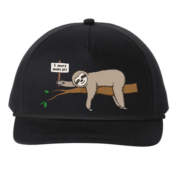 Cute Sleeping Sloth Shirts Funny Lazy Tired Napping Snapback Five-Panel Rope Hat