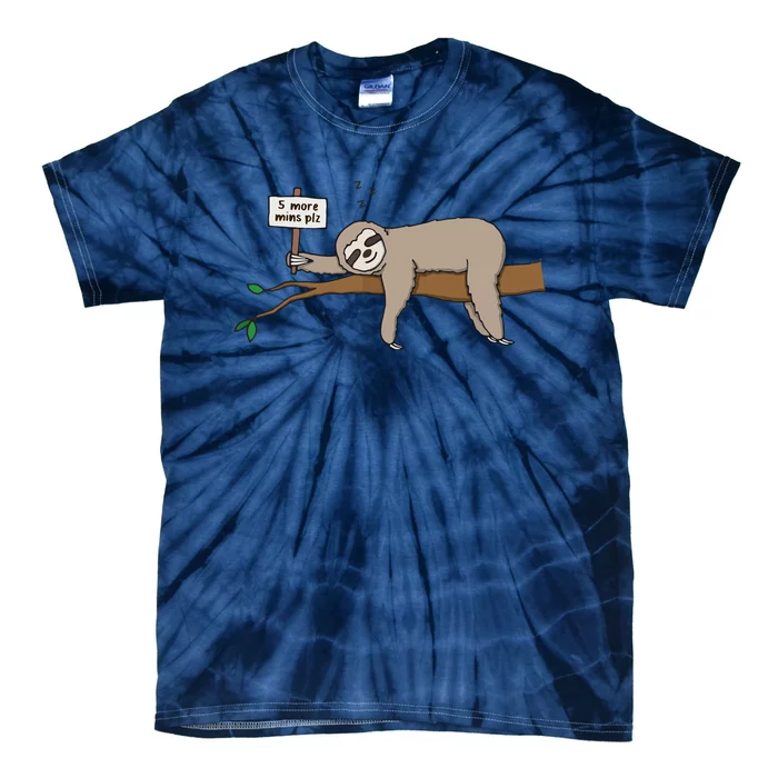 Cute Sleeping Sloth Shirts Funny Lazy Tired Napping Tie-Dye T-Shirt