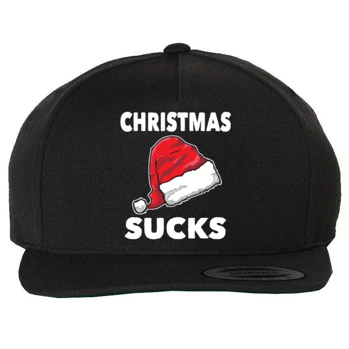 Christmas Sucks Scrooge Gift Wool Snapback Cap