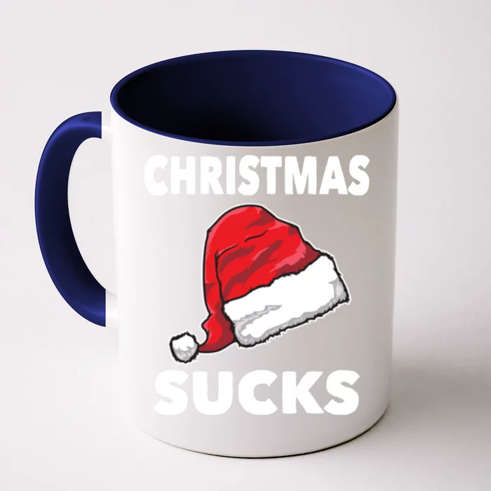 Christmas Sucks Scrooge Gift Front & Back Coffee Mug