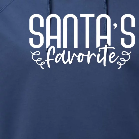 Christmas Santa S Favorite Performance Fleece Hoodie