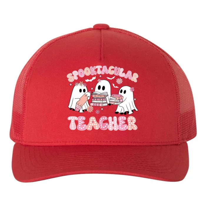 Cute Spooky Season Halloween Teacher Gift Yupoong Adult 5-Panel Trucker Hat