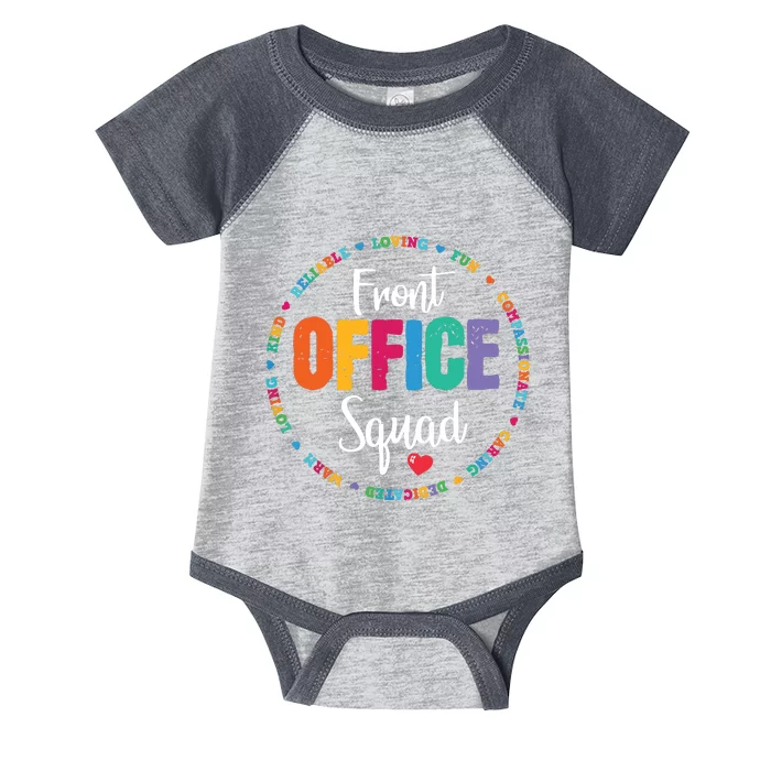 Cute School Secretary Admin Appreciation Front Office Squad Infant Baby Jersey Bodysuit