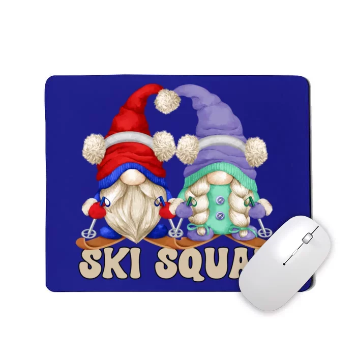 Cute Ski Squad Gnome Graphic For Ski Mom And Dad Love Skiing Great Gift Mousepad