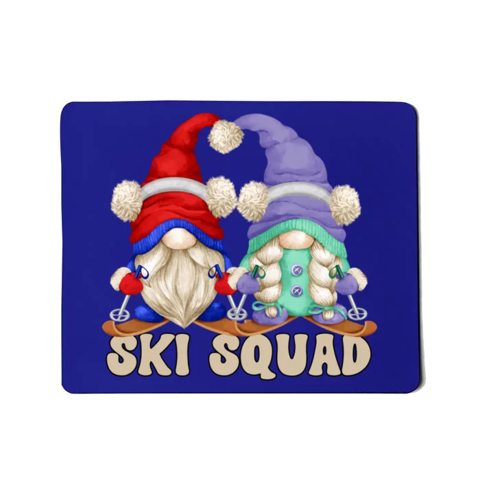 Cute Ski Squad Gnome Graphic For Ski Mom And Dad Love Skiing Great Gift Mousepad