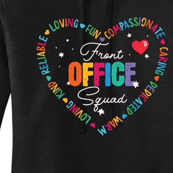 Cute School Secretary Admin Appreciation Front Office Squad Women's Pullover Hoodie