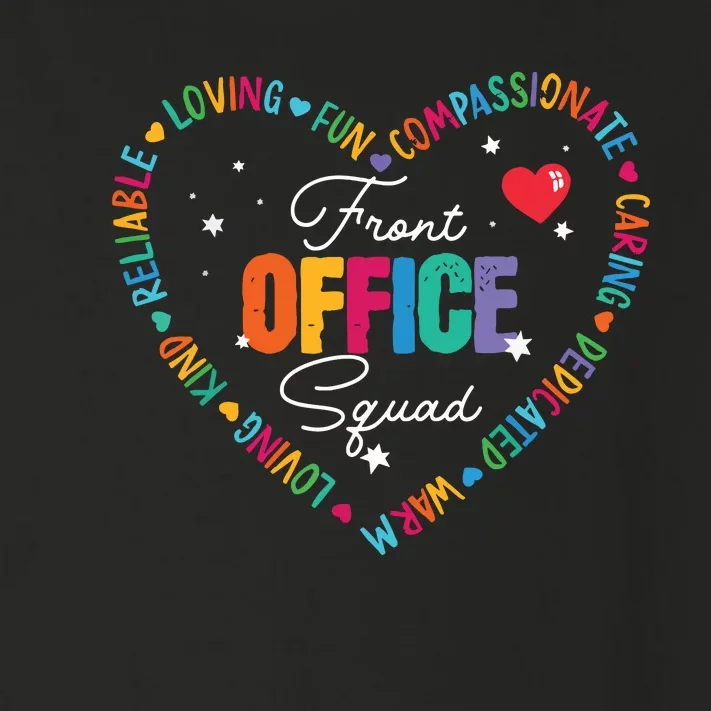 Cute School Secretary Admin Appreciation Front Office Squad Toddler Long Sleeve Shirt