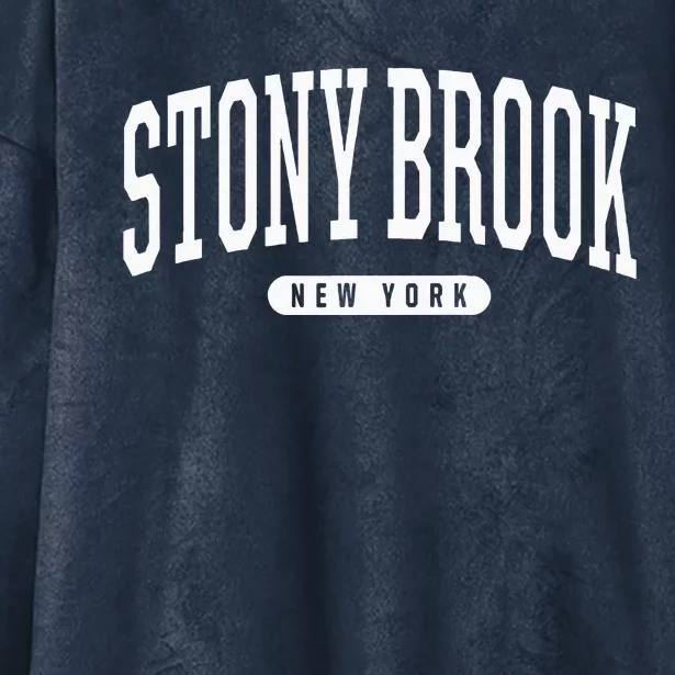 College Style Stony Brook New York Souvenir Gift Hooded Wearable Blanket