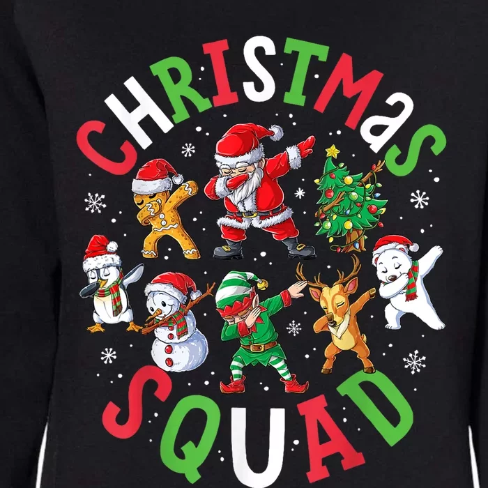 Christmas Squad Santa Dabbing Elf Family Matching Pajamas Womens California Wash Sweatshirt