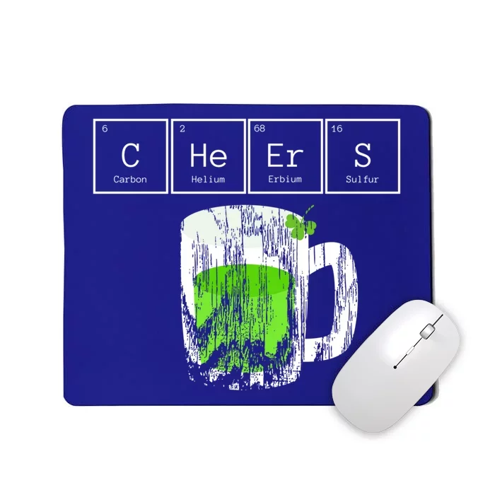 Cheers Saint St Patricks Day Green Irish Beer Mug Gift Mousepad