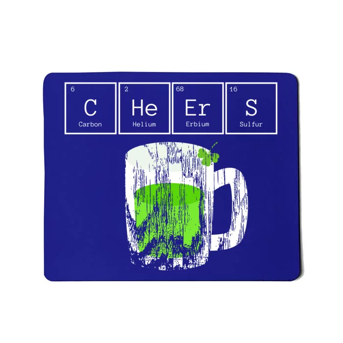 Cheers Saint St Patricks Day Green Irish Beer Mug Gift Mousepad