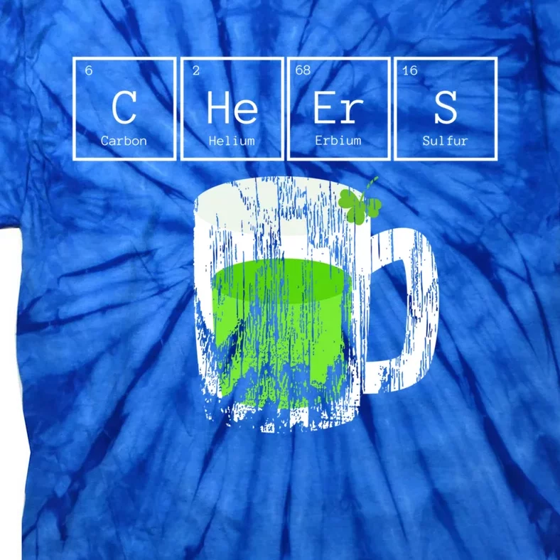 Cheers Saint St Patricks Day Green Irish Beer Mug Gift Tie-Dye T-Shirt