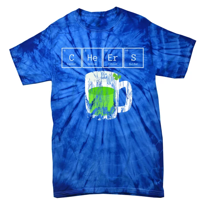 Cheers Saint St Patricks Day Green Irish Beer Mug Gift Tie-Dye T-Shirt