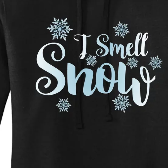 Cute Snowflakes Snowy Winter Holiday Christmas Women's Pullover Hoodie