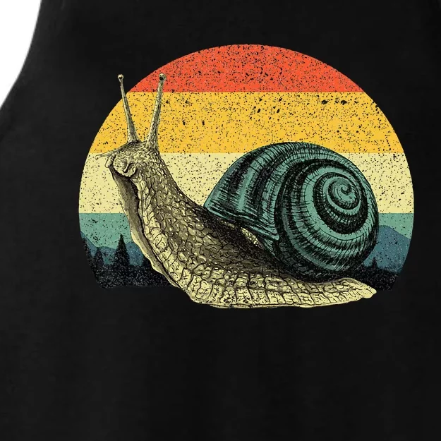 Cute Snail Slug Gardening Animal Lover Ladies Tri-Blend Wicking Tank