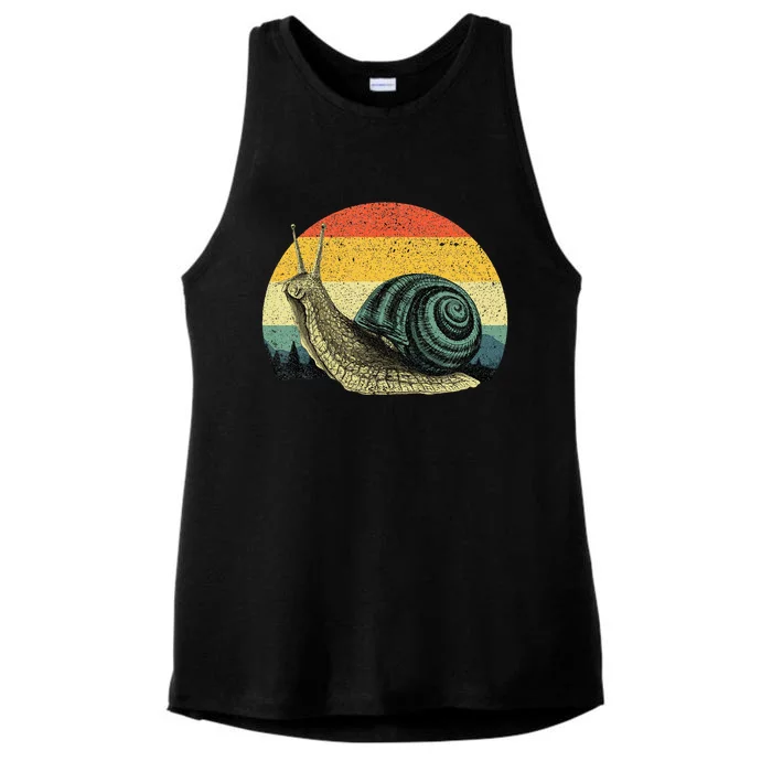 Cute Snail Slug Gardening Animal Lover Ladies Tri-Blend Wicking Tank