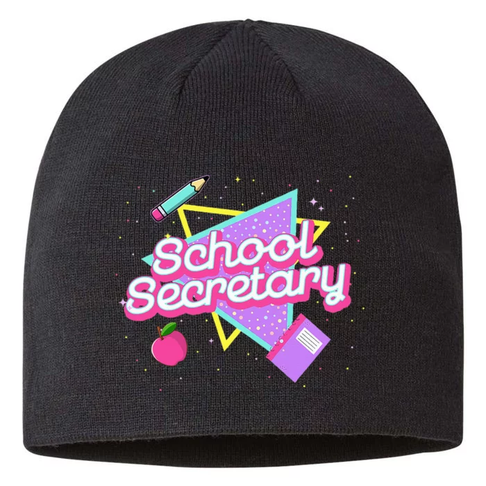 Cute School Secretary 80s 90s Back To School 8 1/2in Sustainable Knit Beanie