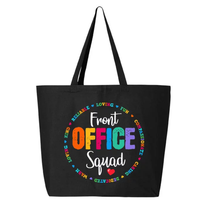 Cute School Secretary Admin Appreciation Front Office Squad 25L Jumbo Tote