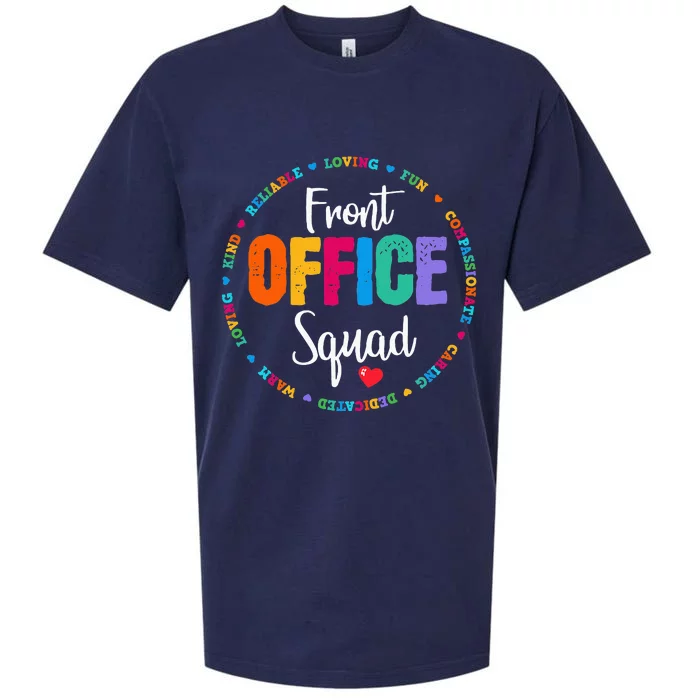 Cute School Secretary Admin Appreciation Front Office Squad Sueded Cloud Jersey T-Shirt