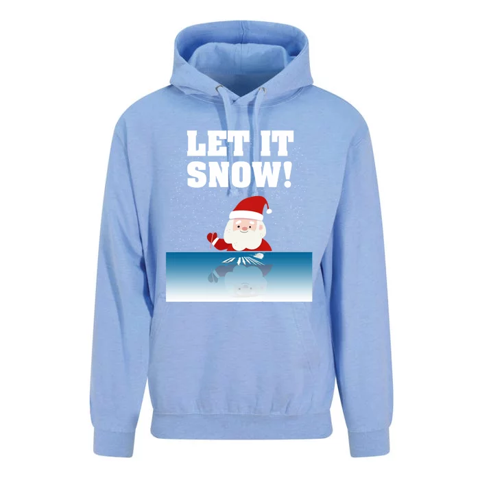 Cocaine Santa Sweater Adult Humor Funny Gag Gift Let It Snow Gift Unisex Surf Hoodie