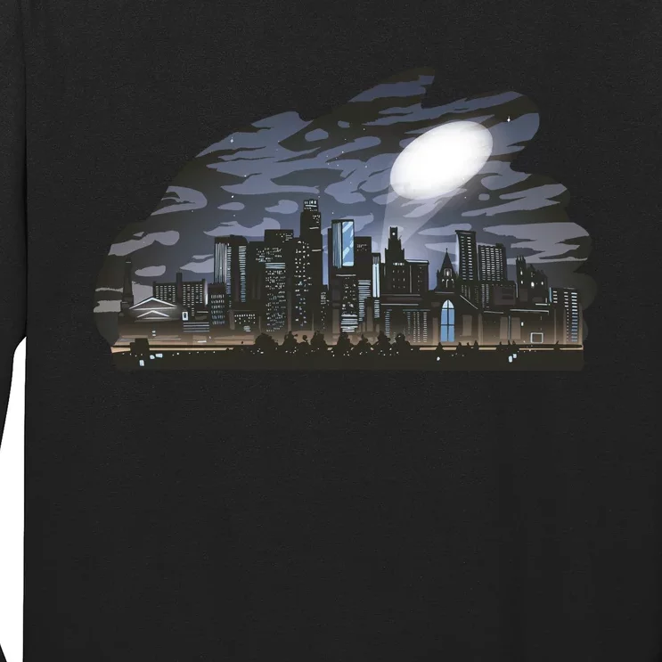 City Skyline Searchlight Long Sleeve Shirt