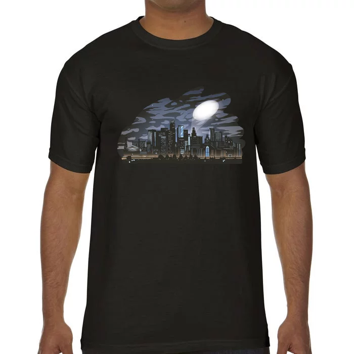 City Skyline Searchlight Comfort Colors T-Shirt