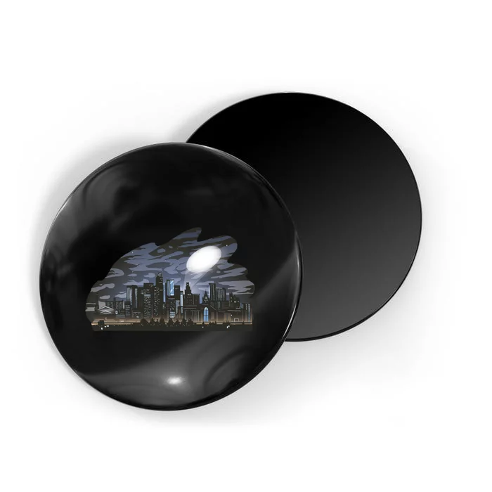 City Skyline Searchlight Magnet