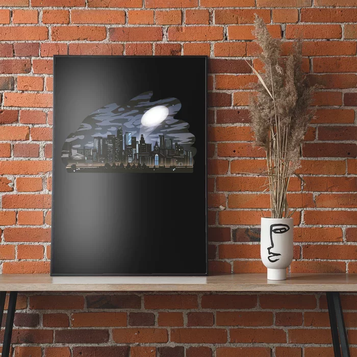 City Skyline Searchlight Poster