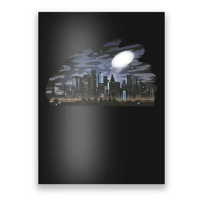 City Skyline Searchlight Poster