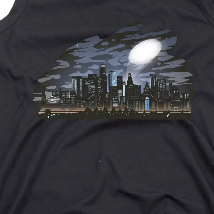 City Skyline Searchlight Tank Top