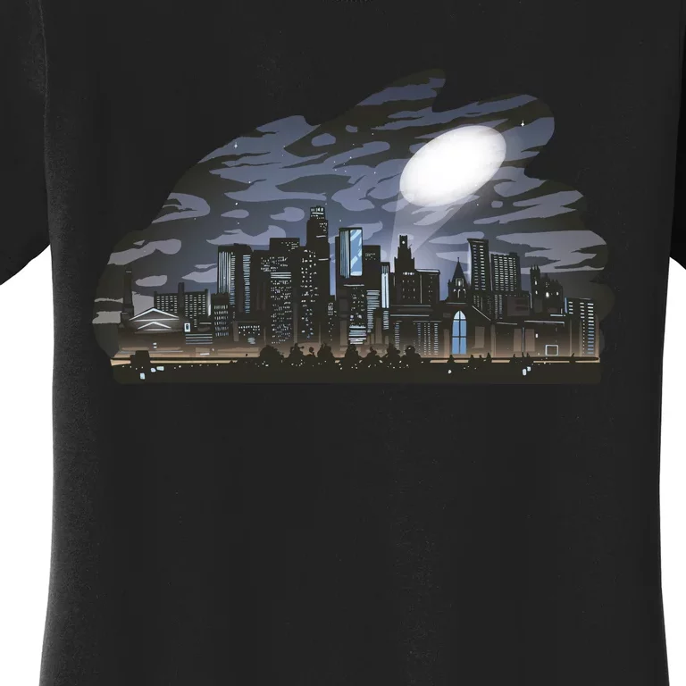 City Skyline Searchlight Women's T-Shirt