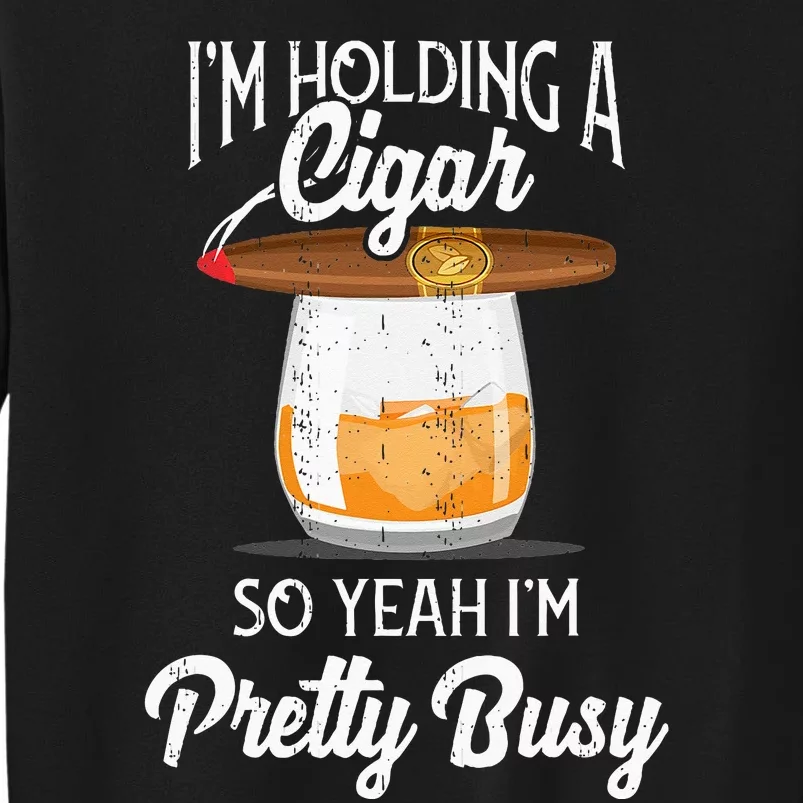 Cigar Smoking Smoking Whiskey Drinking Dad Tee Gift Sweatshirt