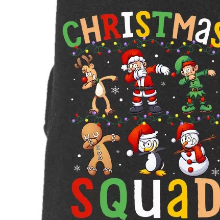 Christmas Squad Santa Dabbing Elf Family Matching Pajamas Doggie 3-End Fleece Hoodie