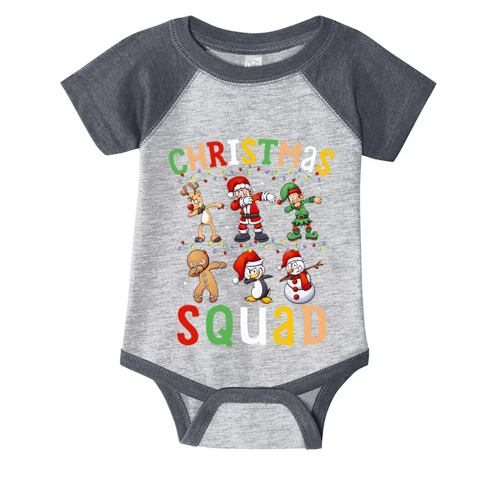 Christmas Squad Santa Dabbing Elf Family Matching Pajamas Infant Baby Jersey Bodysuit