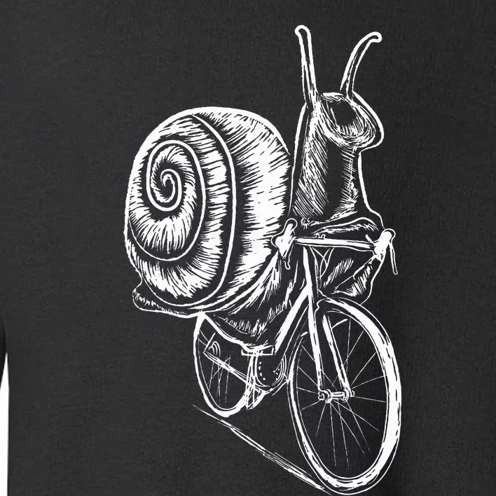 Cycling Snail Slug Bicycle Clothes Outfit Cyclist Gift Snail Toddler Sweatshirt