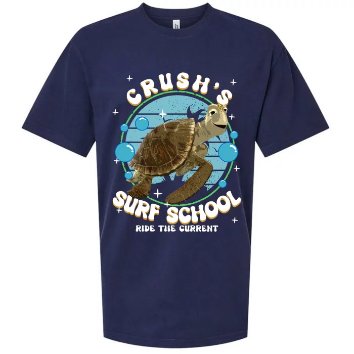 Crushs Surf School Ride The Current Crush Turtle Ride The Current Sueded Cloud Jersey T-Shirt