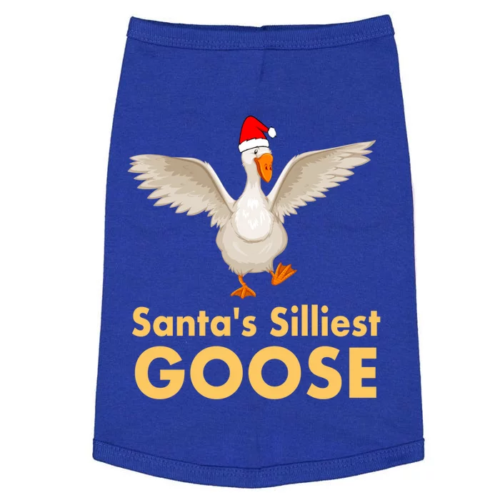 Cool Santas Silliest Goose Tacky Funny Christmas Duck Swans Gift Doggie Tank